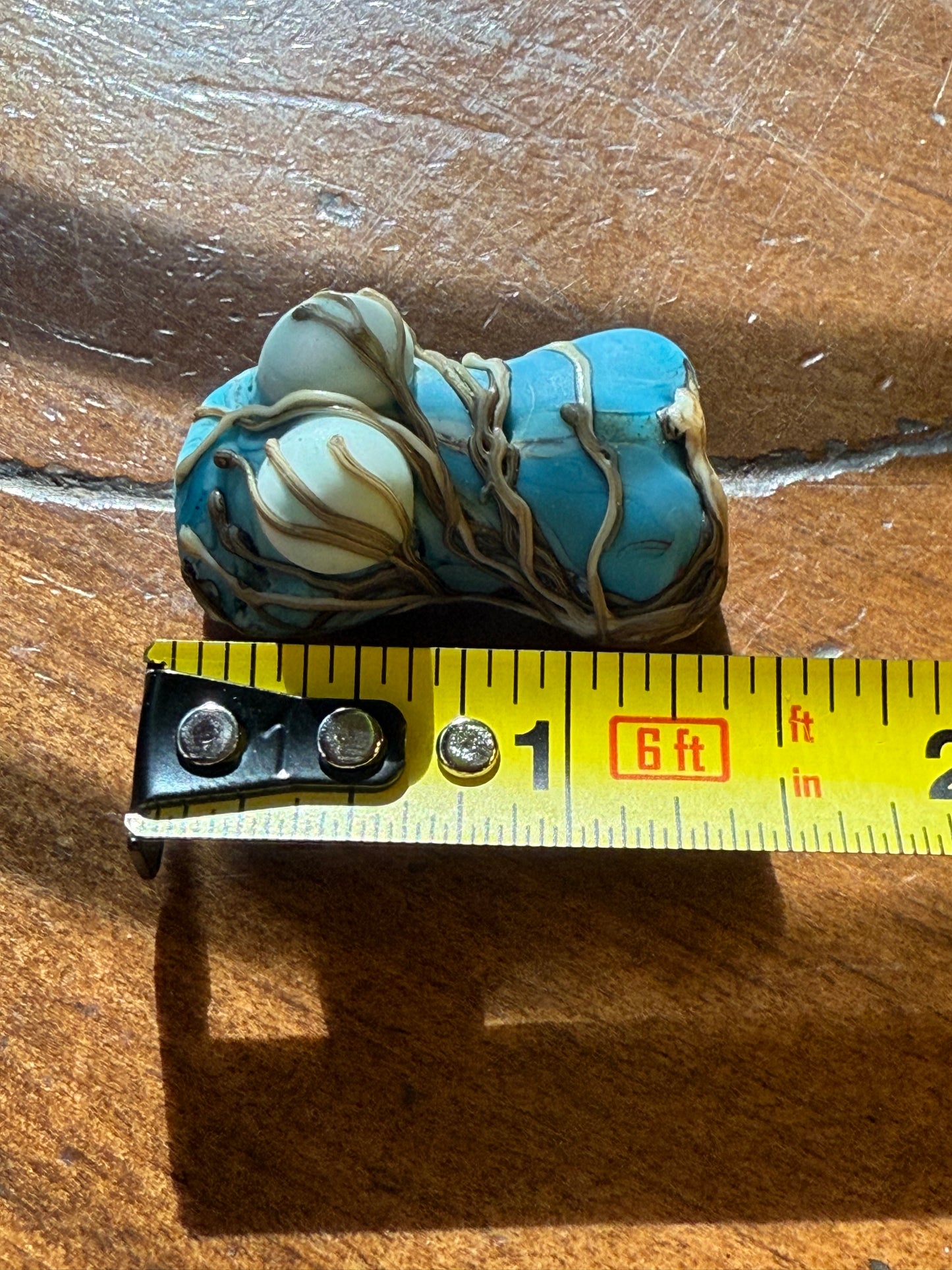 Hand-Carved Turquoise Female Torso Pendant Bead Wire Style Wrapped Tree of Life