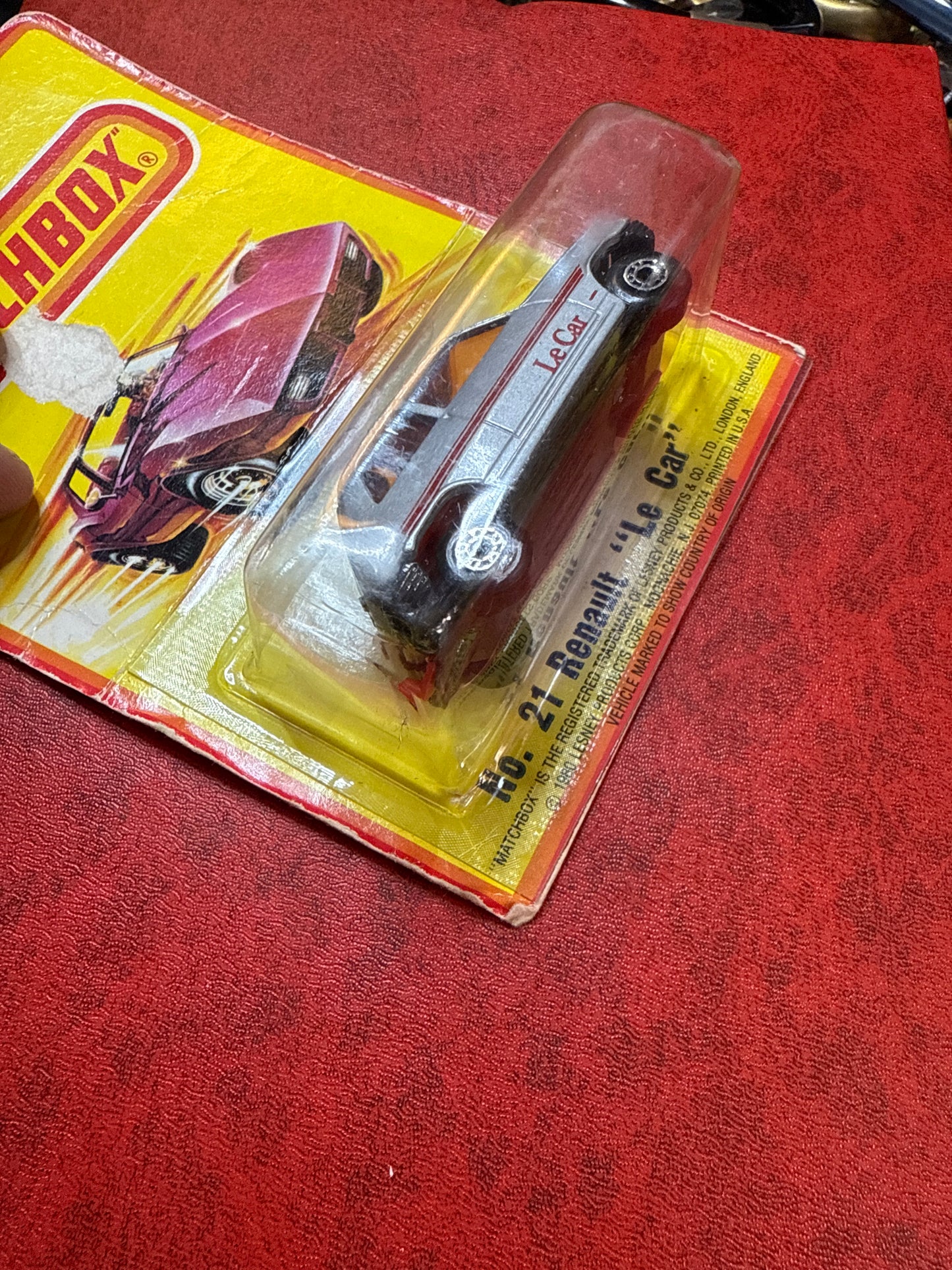 Vintage 1980 Matchbox Die Cast Metal No. 21 Renault “Le Car” (sealed new)