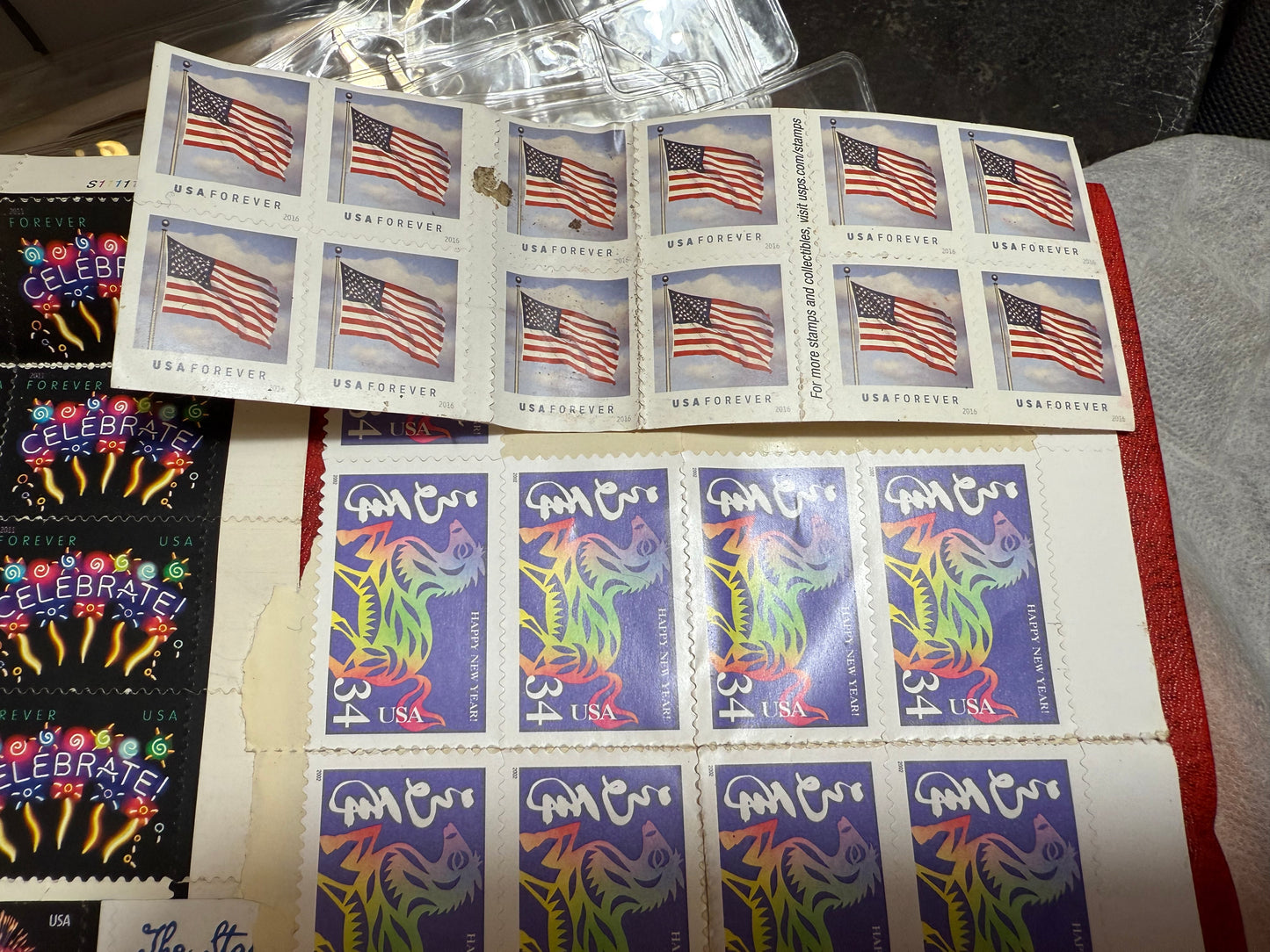 Lot of 56 USA Forever Stamps from 2008-2016