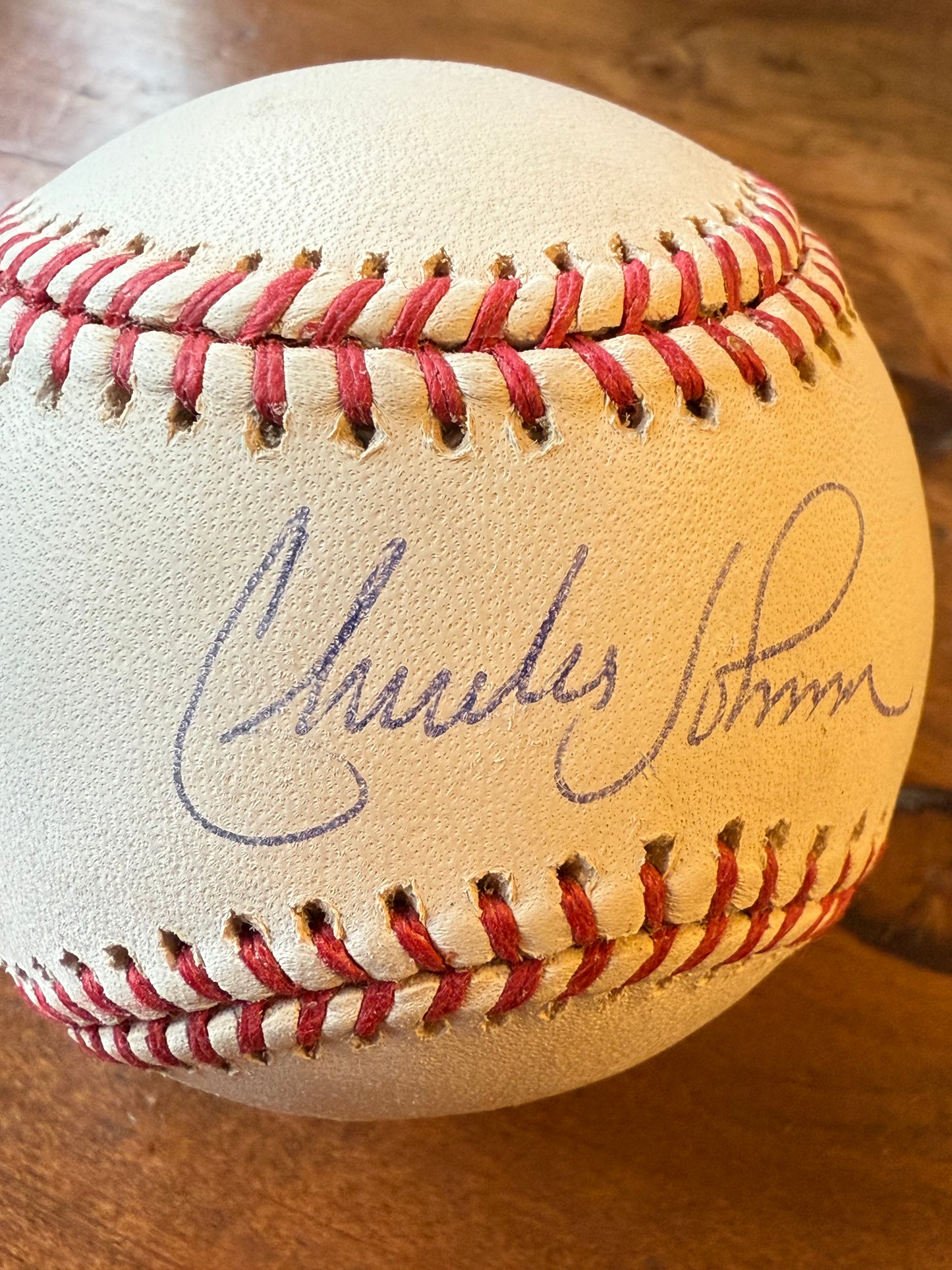Charles Johnson Signed Official MLB Baseball Rawlings Selig Era
