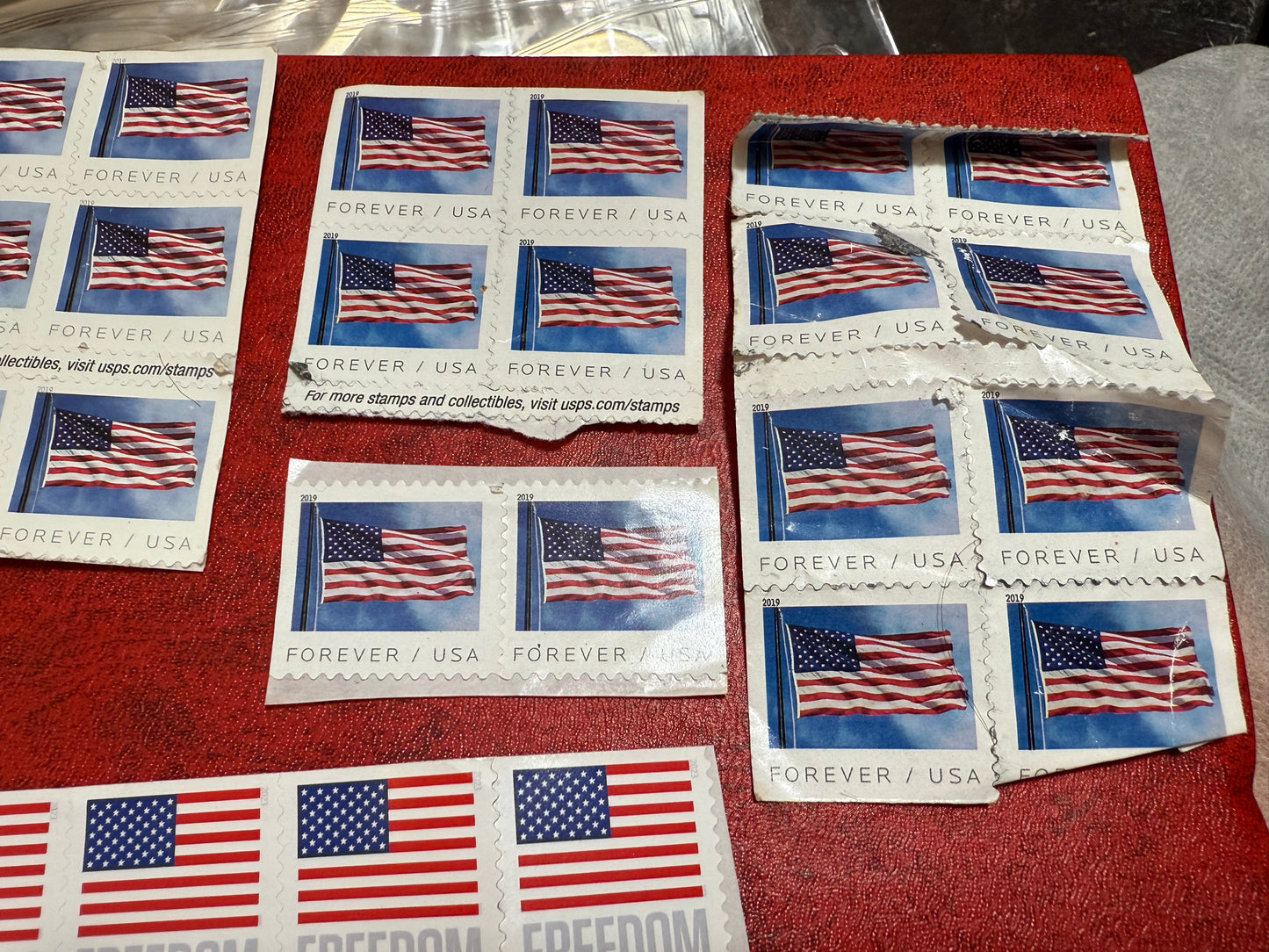 Lot of 53 USA Forever Stamps from 2007-2023