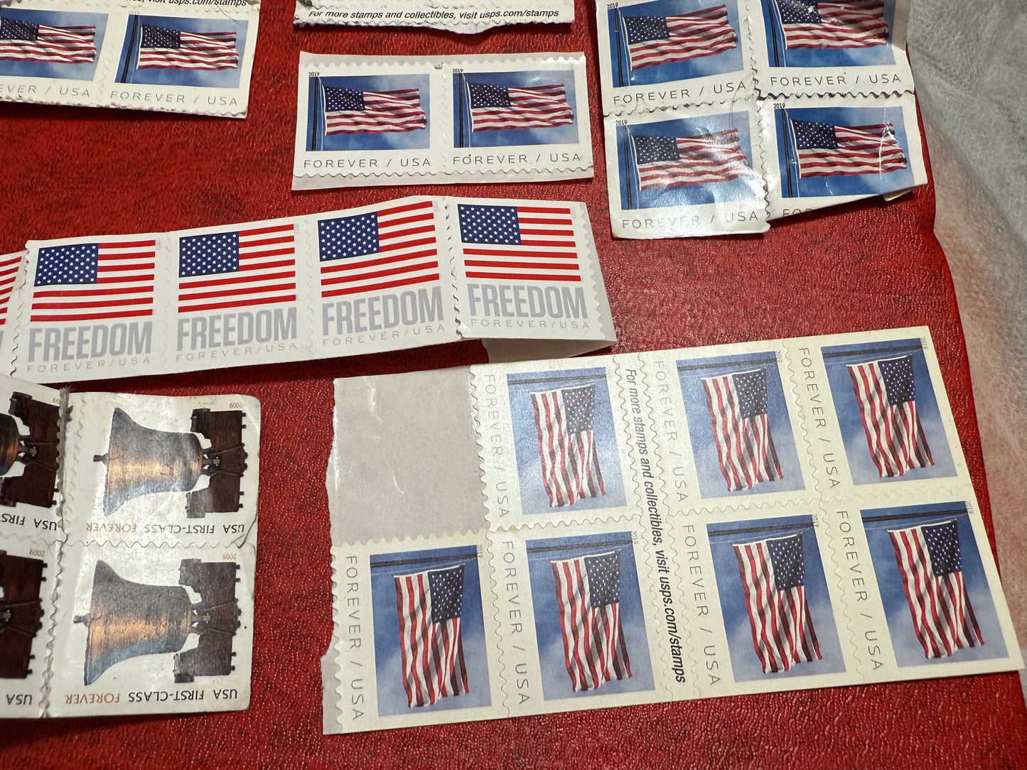 Lot of 53 USA Forever Stamps from 2007-2023