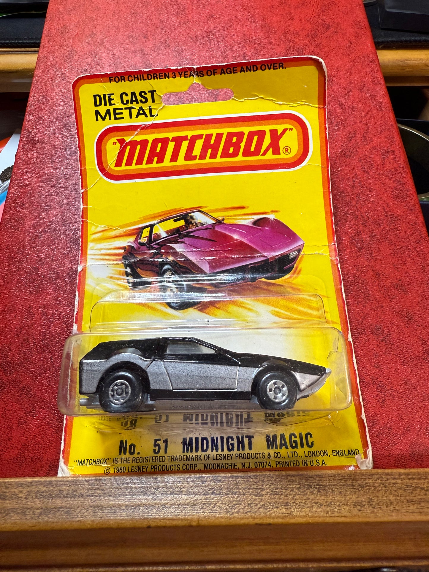 Vintage 1980 Matchbox Die Cast Metal No. 52 Midnight Magic (sealed new)