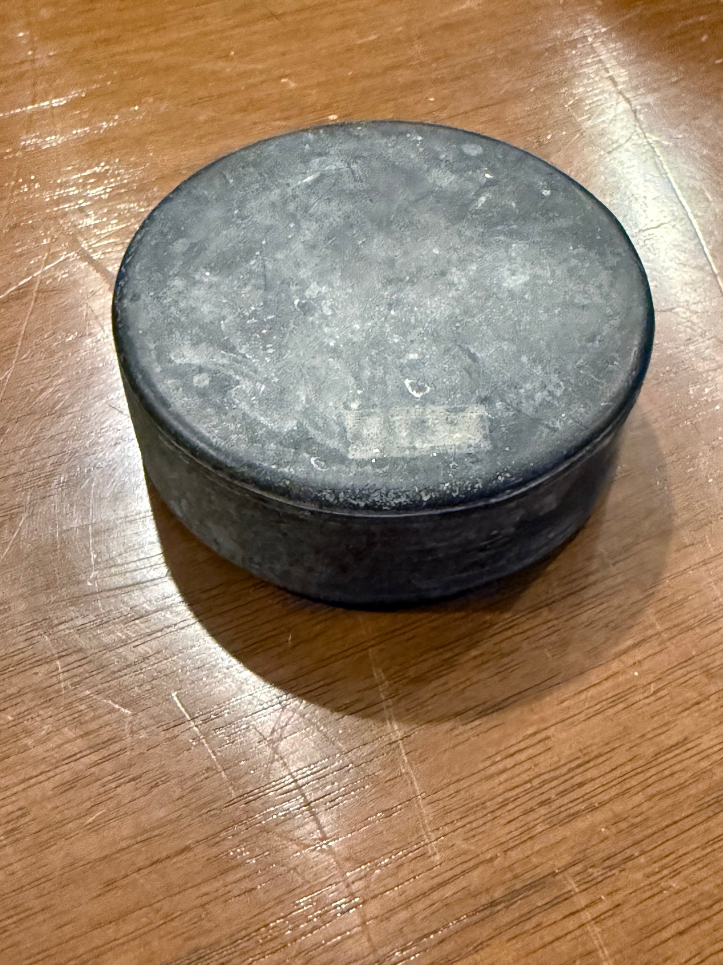 Vintage New York Rangers used NHL Hockey Puck