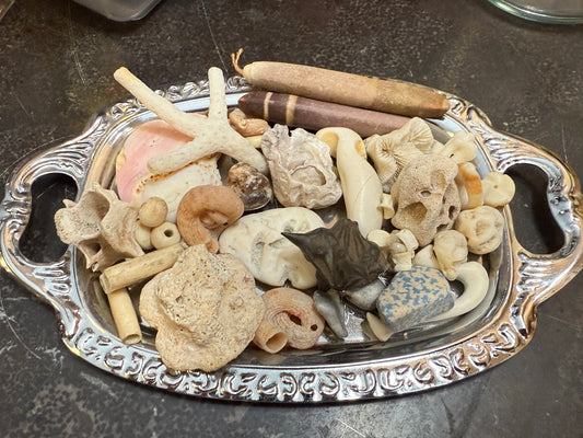 Small bag of vintage jewelry making beads (tray not included)